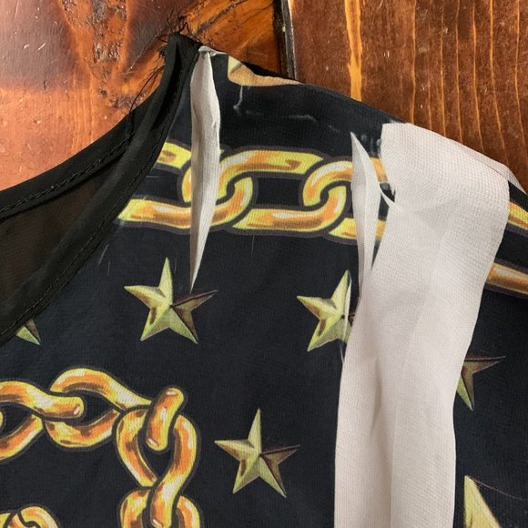 Women's CLEO Apparel 2X Graphic Sheer Lined Tiger Print Boxy & Flowy Top EUC - Picture 5 of 10